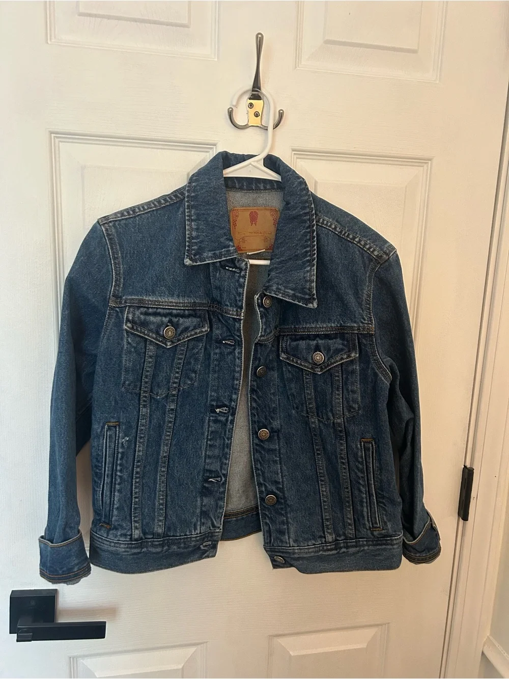 Abercrombie & Fitch Kids Dark Blue Denim Jean Jacket